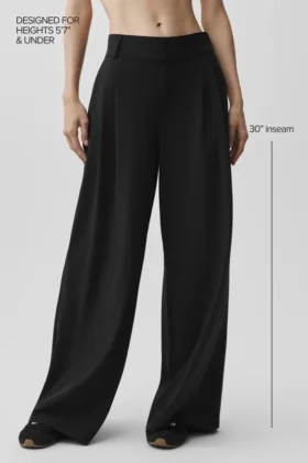 High-Waist Dreamscape Trouser (Regular) – Black