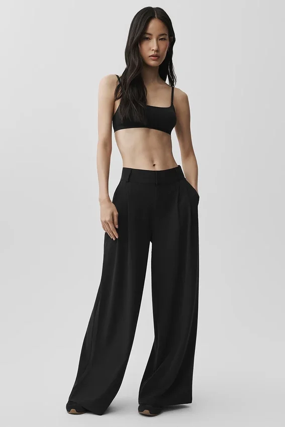 High-Waist Dreamscape Trouser (Regular) - Black