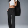 High-Waist Pursuit Trouser (Long) - Black
