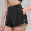 High-Waist Socialite Short - Black