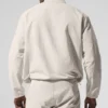 Light Weight Takeaway Track Pullover - Bone