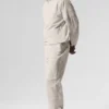 Light Weight Takeaway Track Pullover - Bone