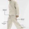 Linen Days Straight Leg Pant - Bone