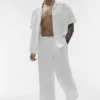 Linen Days Straight Leg Pant - White