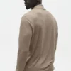 Linen Jersey Coastal Long Sleeve Button up - Gravel