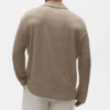 Linen Jersey Coastal Long Sleeve Pullover - Gravel