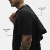 Linen Jersey Coastal Short Sleeve Tee - Black