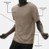 Linen Jersey Coastal Short Sleeve Tee - Gravel