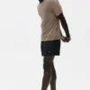 Linen Jersey Coastal Short Sleeve Tee - Gravel