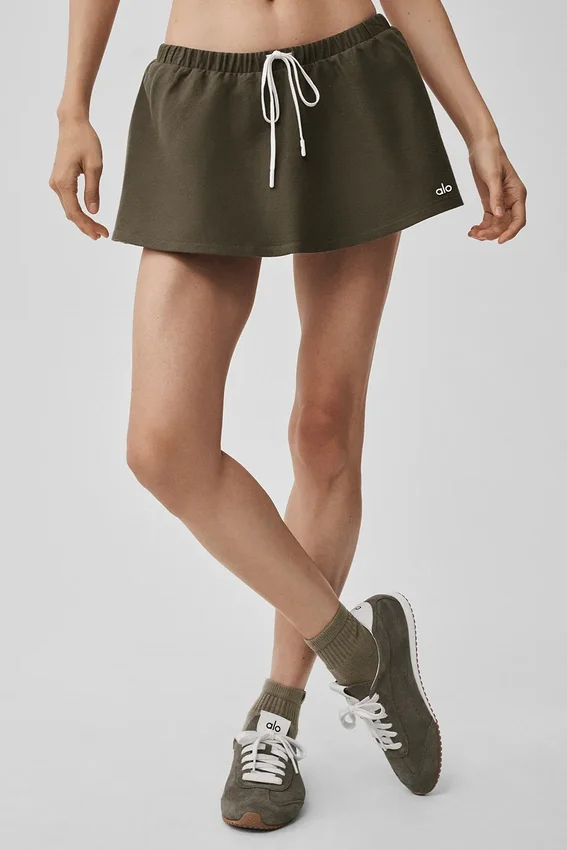 Low-Rise Fan Favorite Micro Skirt - Olive Tree