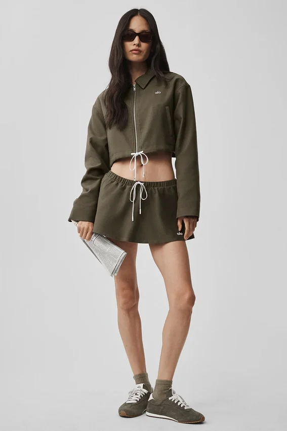 Low-Rise Fan Favorite Micro Skirt - Olive Tree