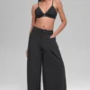 Main Act Wide Leg Trouser - Black