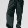 Make Waves Sweatpant - Charcoal Green Tonal