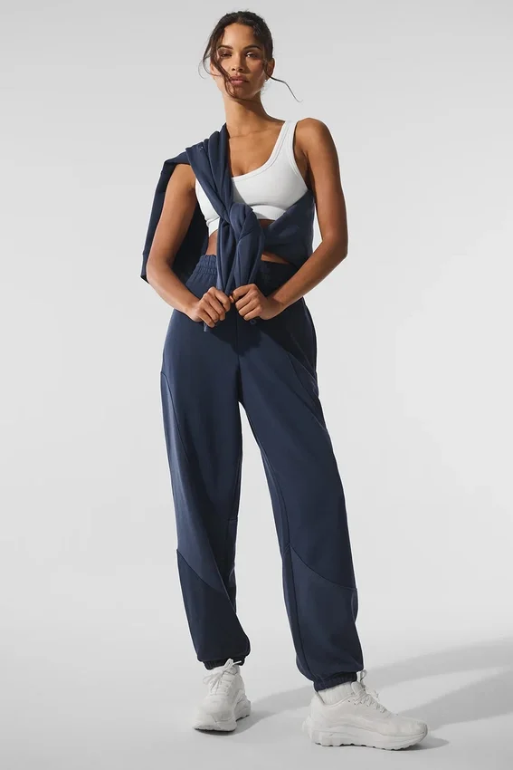 Make Waves Sweatpant - Navy Tonal