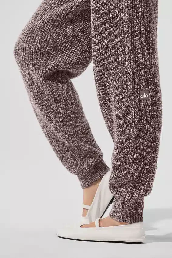 Marl Sweater Pant - Mushroom Marl