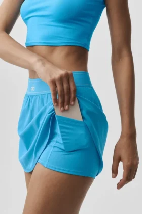 Match Point Tennis Skirt – Azure Blue