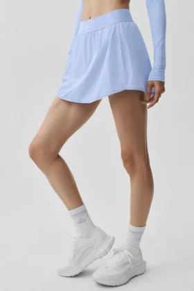 Match Point Tennis Skirt - Light Provence Blue