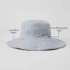 Merino Wool Bucket Hat - Hazy Heather Grey