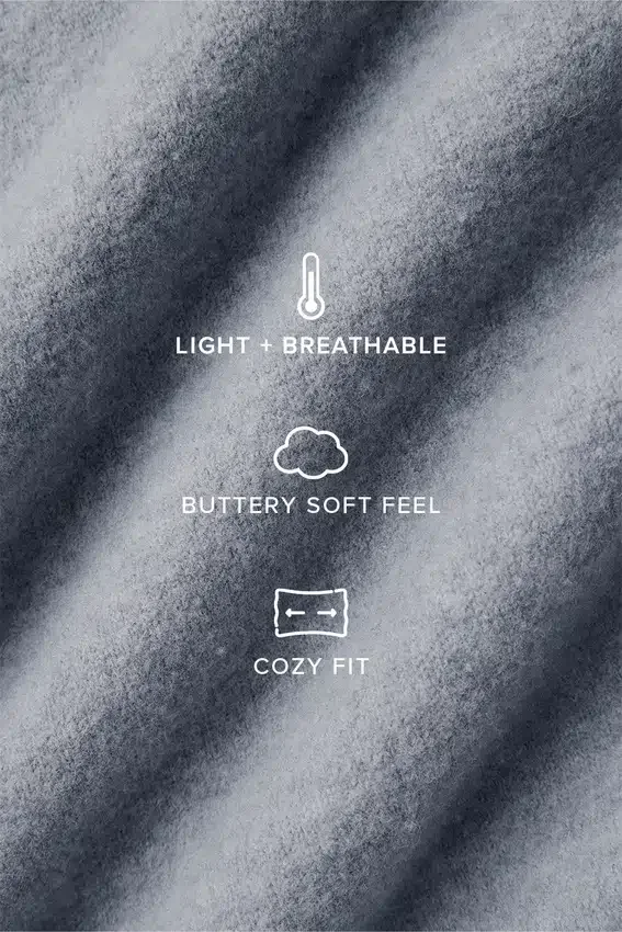 Merino Wool Oversized Scarf - Hazy Heather Grey