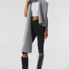 Merino Wool Oversized Scarf - Hazy Heather Grey