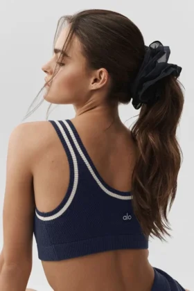 Mesh Sweet Nothing Oversize Scrunchie - Navy