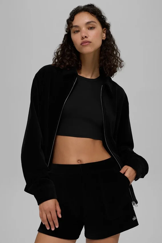 Micro Corduroy on Duty Jacket - Black