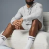Micro Waffle Fast Break Hoodie - Athletic Heather Grey
