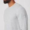 Micro Waffle Fast Break Long Sleeve Tee - Athletic Heather Grey