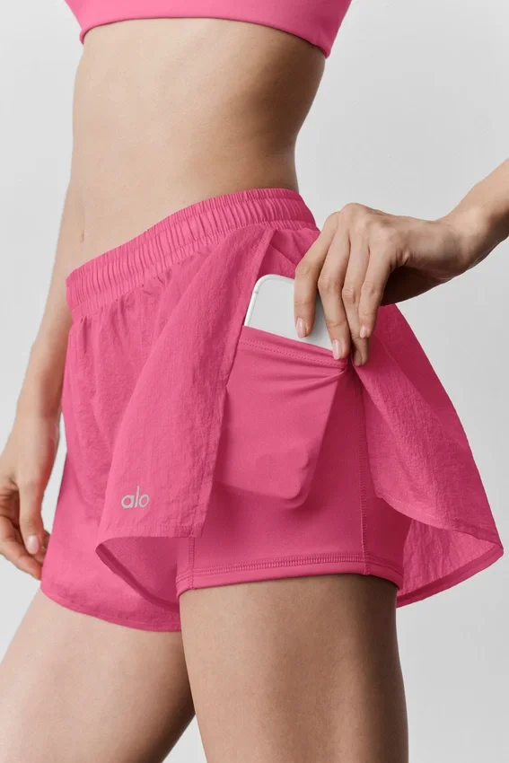 Mid-Rise Go Time Short - Paradise Pink