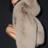 Opulent Faux Fur Statement Jacket - Oat