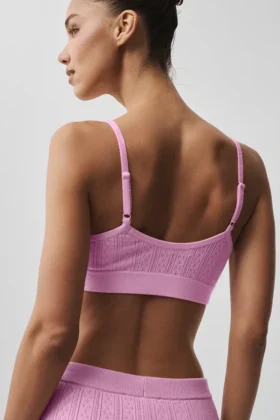 Pointelle Sweater Be Mine Bra – Candy Heart Pink