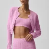 Pointelle Sweater Be Mine Cardigan - Candy Heart Pink