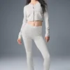 Pointelle Sweater Be Mine Cardigan - Light Grey Heather