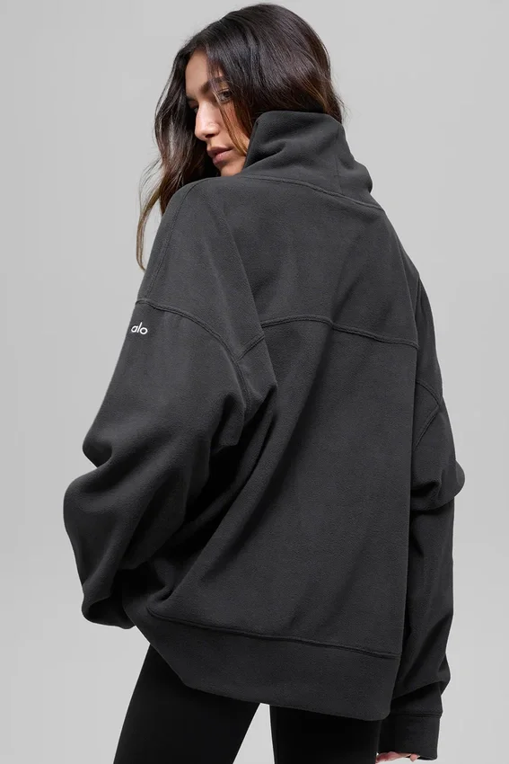 Polar Fleece Hazy Pullover - Black