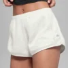 Polar Fleece Retreat Short - White Heather Grey