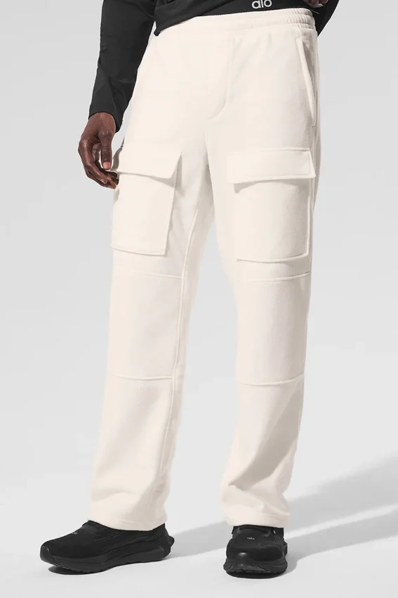Polar Fleece Ridge Cargo Pants - Ivory