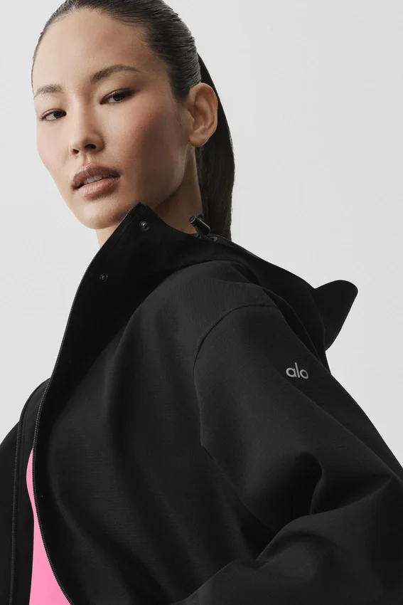 Rain or Shine Long Coat - Black