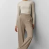 Ribbed Modal Long Sleeve - Oatmeal Heather