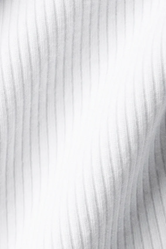 Ribbed Prosper Tank - White