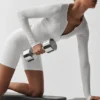 Ribbed Stardust Long Sleeve - White