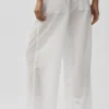 Ripstop Electric Straight Leg Pant - White