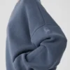 Scholar Crew Neck Sweater - Bluestone