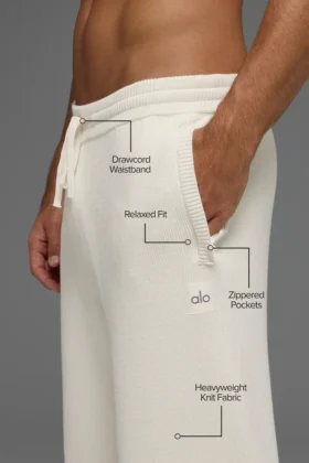 Scholar Straight Leg Sweatpant – Ivory