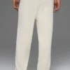 Scholar Straight Leg Sweatpant - Ivory