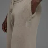 Scholar Straight Leg Sweatpant - Light Cocoa