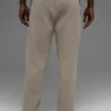 Scholar Straight Leg Sweatpant - Light Cocoa