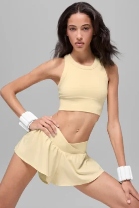 Seamless Delight High Neck Bra – Candlelight Yellow