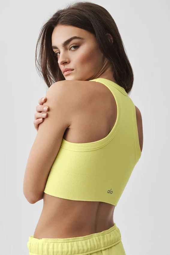 Seamless Delight High Neck Bra - Sunshine
