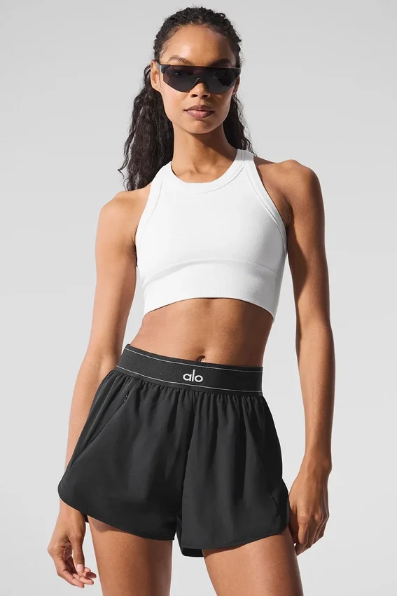 Seamless Delight High Neck Bra - White