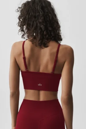 Seamless Modal Ribbed Delight Bralette – Summer Romance Red